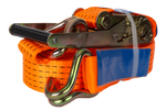 Sæt med fire UNITRAILER 12m/50mm/5t orange transportbånd med strammer