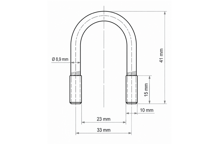 DROMET type B oval klemme M10 23×41 mm