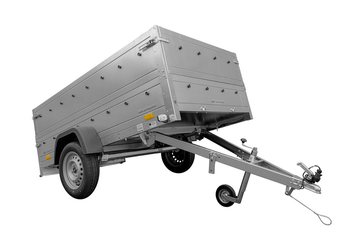 Let trailer 230x125 cm inkl. ekstra sider og næsehjul Garden Trailer 230 KIPP totalvægt 750 kg