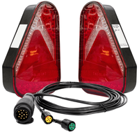 Lyssæt: ASPÖCK EARPOINT LED baglygter + MANTES sele 4,1m 13-PIN