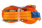 Sæt med fire UNITRAILER 10m/35mm/2t orange transportbånd med strammer