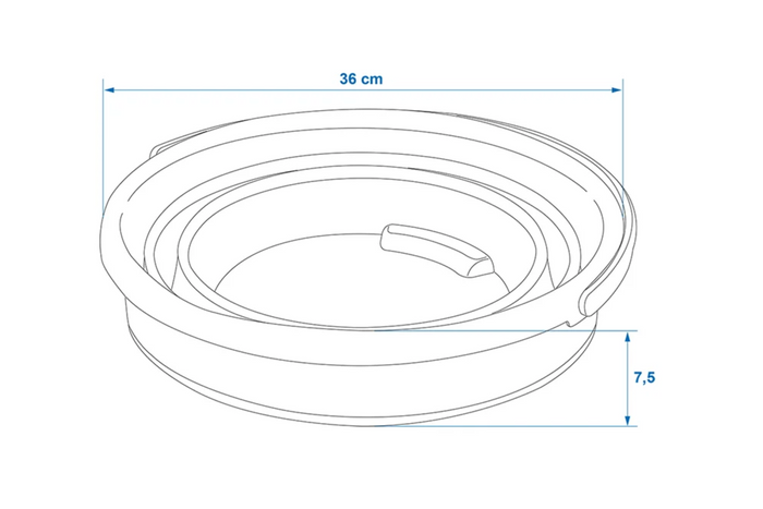 ProPlus 370307V01 foldbar rejsespand silikoneskål 15L
