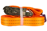 Sæt med fire UNITRAILER 10m/35mm/2t orange transportbånd med strammer