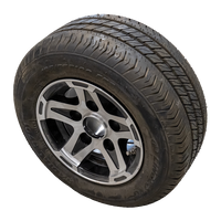 UDLØB Forstærket hjul til trailer LINGLONG DÆK 195/55 R10C 98/96N ALU FÆLG UNITRAILER 6Jx10" 5x112 ET:-4