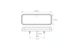 TruckLED L1871+L1872 LED NEON DYNAMISKE baglygter, 0,35m kabel, 6 funktioner, venstre+højre