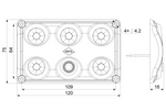 HORPOL LWD2153 LED 900lm indvendig billampe med afbryder