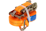 Sæt med fire UNITRAILER 10m/25mm/1t orange transportbånd med strammer