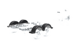 Skærm til bådtrailer 14" DOMAR D20430S hjulkasse 930/255mm