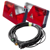 ASPÖCK baglygter + MANTES 7m 7-PIN sele