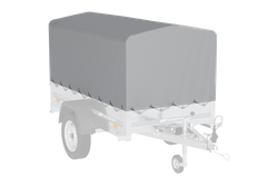 Rammedæksel h-800 UNITRAILER presenning til trailer 200x106cm GARDEN 200 KIPP