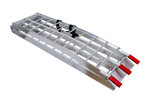 UNITRAILER ALR002 foldbare ramper aluminiumsramper til trailere 221 cm 680 kg med rem, sæt med 2