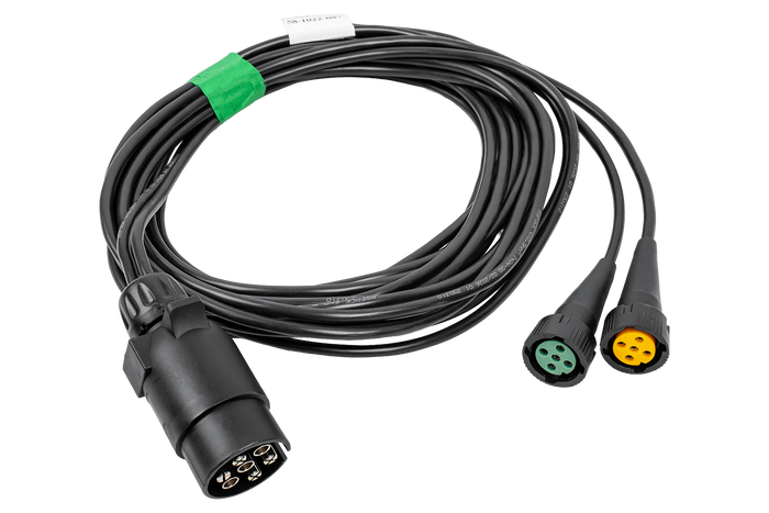 ASPÖCK 58-1022-087 elektrisk installation anhængerledningsnet 4,5 m 7PIN stik bajonetstik 2x5PIN