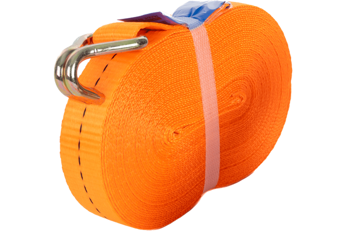UNITRAILER 12m/25mm/1t orange fastsurringsbånd med strammer