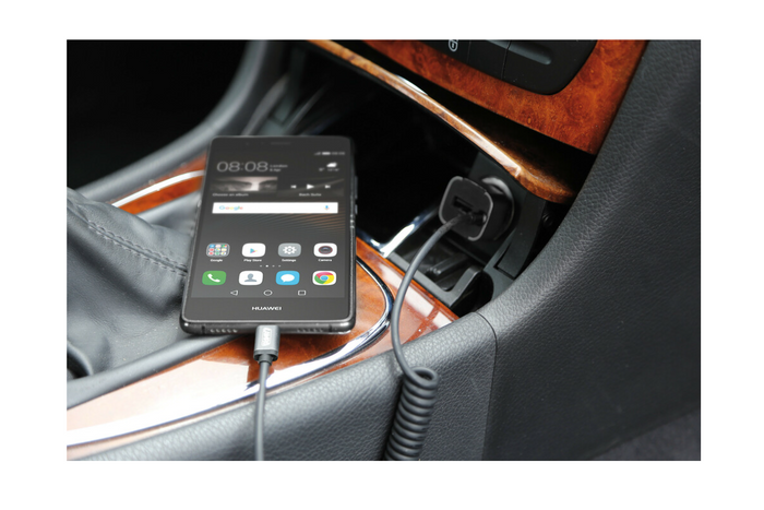 Biloplader LAMP USB Type-C, cigarettænderstik 12/24V