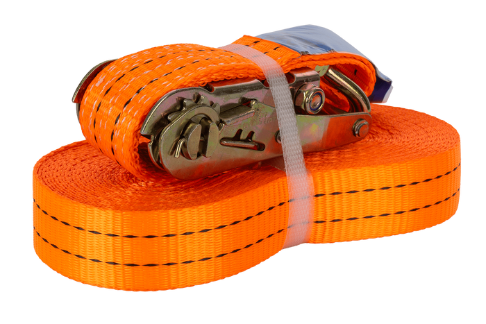 Sæt med fire UNITRAILER 12m/35mm/2t orange transportbånd med strammer