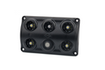 HORPOL LWD2157/CZ LED 900lm sort billampe med kontakt og rød diode